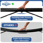 HaiCube 6FT Folding Table, Heavy Duty Portable Table, Waterproof HDPE, Foldable for Picnic, Party, Camping, Dining, BBQ, Indoor & Outdoor, White