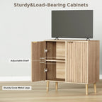 Free Standing Cabinet Black Wood for Living Room, Bedroom, Dining Room, Hallway, Entryway