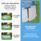 Open Box Bestway 10' x 30 Round Steel Pro MAX Hard Side Family Swimming Pool