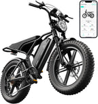Electric Bike for Adults 1500W Peak 20 Fat Tire All-Terrain E-Bike 60/110 Miles 28 MPH Electric Dirt Bike