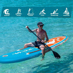 FunWater Inflatable Stand Up Paddle Board Premium SUP Paddle Accessories EVA Deck
