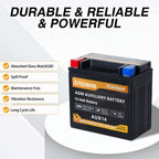 Autocessking Platinum AGM Battery, Group 47 Rechargeable Automotive Batteries for Car, 12V H5 680CCA 60Ah 100RC
