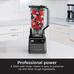 Ninja BL660 Professional Compact Smoothie and Food Processor Blender 1100W 3 Functions