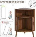 Corner Cabinet, 66.73'' Tall Modern Corner Bathroom Storage Cabinet