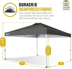 10x10 Pop-Up Awning One-Click Installation Beach Tent Outdoor Sunshade Silver Coated Top