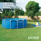 Intex 15ft x 48in Frame Swimming Pool Set w/ Pump and Filter Pump Cartridges