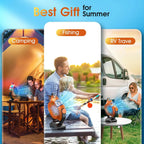 JYew Portable Air Conditioners,Misting Fan With 10000mAh Rechargeable Battery Operated Fan, Outside Camping with Hook USB for Bedroom Outdoor Tents Travel Summer
