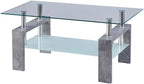 Living Room Rectangle Coffee Table Tea Table Suitable for Waiting Room Modern Side Coffee Table