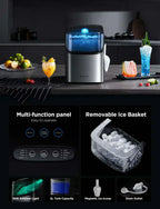 GoveeLife Smart Ice Maker Countertop Portable Ice Machine with Voice Control 9 Ice Cubes