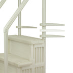 Aqua Select White Outside Flip-up Safety Ladder for Above Ground Pools 48-54H