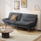 Convertible Futon Sofa Bed, 66 Inch Corduroy Futon Sofa Recliner Sofa Bed for Small Spaces, Playrooms or Offices