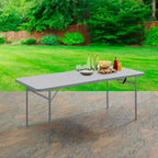 Mainstays 6' Rectangle Centerfold Folding Table, White