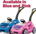 Step2 Whisper Ride II Ride On Push Toy Car Pink Ride On Car Seat Belt Easy Storage Transport