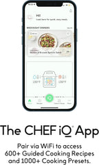 CHEF iQ Smart Pressure Cooker with WiFi and Built-in Scale - Easy-to-use 10-in-1 Multi-Cooker Rice Cooker, Slow Cooker, Instant Meal for Foodies