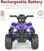 Best Choice Products 12V Kids Ride-On Electric ATV 4-Wheeler Quad Car Toy Bluetooth Audio