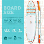 FunWater Inflatable Stand Up Paddle Board Premium SUP Paddle Accessories EVA Deck