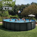 INTEX 26339EP Ultra XTR 24' x 52 Round Frame Above Ground Swimming Pool Set with Pump