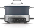 Ninja Slow Cookers 8.5-Quart Multi-Cooker with Dutch oven, steamer, glass lid with integrated spoon, nonstick and oven-safe pot