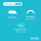 Intex 18Ft x 52In Ultra XTR Rectangular Frame Swimming Pool Kit with Canopy