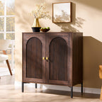 IFGET Modern Buffet Cabinet with Storage 92.63 W Fluted Arched Sideboard Cabinet