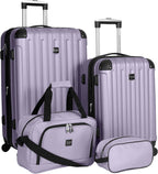 Hardside Travel Luggage Lilac Set of 4
