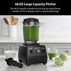 Countertop Blender Pro 2000W, Professional High Speed Blender 68 oz, Heavy Duty Kitchen Mixer