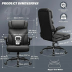 Office Chair Large High-Foot Computer Desk Chair Chair Lumbar Support Rotating Computer Chair