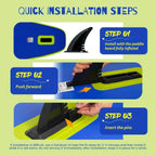 FunWater Inflatable Stand Up Paddle Board Premium SUP Paddle Accessories EVA Deck