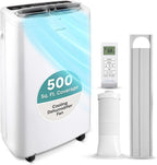 SereneLife 3-in-1 Portable Air Conditioner with Built-in Dehumidifier Function,Fan Mode, Remote Control, Complete Window Mount Exhaust Kit