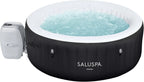 Bestway SaluSpa Miami EnergySense AirJet Inflatable Hot Tub Spa (71 x 26) | Portable Hot Tub with 2 Covers (1 Energy-Efficient Thermal Cover and 1 Standard Cover) | Fits Up to 2-4 Persons | Black