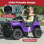 Best Choice Products 12V Kids Ride-On Truck Car with Spring Suspension and LED Lights