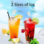 Nugget Ice Makers Countertop Pebble Ice Machine with Chewable Pellet Ice Self-Cleaning
