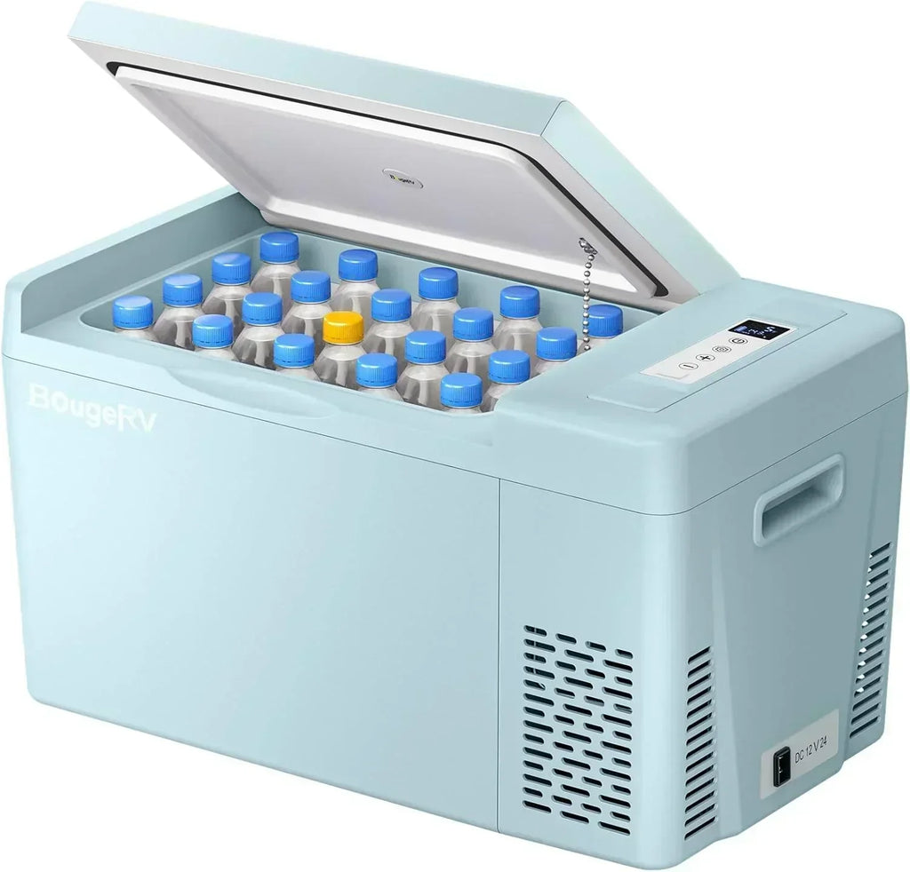 BougeRV 12 Volt Refrigerator 12V Car Fridge 23 Quart Portable Freezer Compressor Cooler