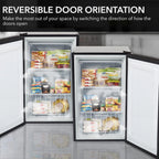 Whynter CUF-112SS Mini, Energy Star Rated Small Upright Freezer with Lock, Stainless Steel -1.1 Cubic Feet