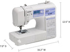 Brother HC1850 sewing and quilting machine, 185 built-in stitches, LCD display