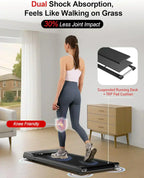 Lichico Walking Pad Under Desk Treadmill Ultra-Quiet Brushless Electric Jogging Treadmill