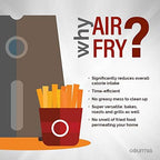 Gourmia Oven Air Fryer Combo with 17 Cooking Presets, 24L Capacity, Convection Rack, Baking Tray, Recipe Book GTF7460