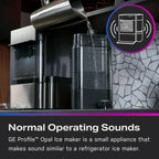 GE Profile Opal 2.0 with 0.75 Gallon Tank Chewable Crunchable Countertop Nugget Ice Maker