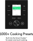 CHEF iQ Smart Pressure Cooker with WiFi and Built-in Scale - Easy-to-use 10-in-1 Multi-Cooker Rice Cooker, Slow Cooker, Instant Meal for Foodies