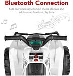 Best Choice Products 12V Kids Ride-On Electric ATV 4-Wheeler Quad Car Toy Bluetooth Audio