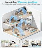 14,000 BTU Portable Air Conditioner Cools Up to 700 Sq.Ft Auto-Evaporation Low Noise Portable