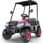 R9 24V Children's Golf Cart with Remote Control Removable Awning