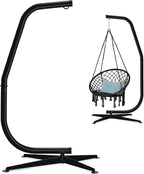 Best Choice Products Metal Hanging Hammock C-Stand for Chair Weather Resistant Finish