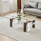 Living Room Rectangle Coffee Table Tea Table Suitable for Waiting Room Modern Side Coffee Table