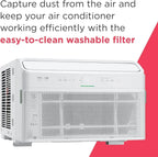 Frigidaire GHWQ103WC1 Inverter Quiet Temp Room Air Conditioner 10,000 BTU with Wi-Fi Connected
